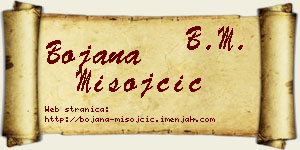 Bojana Misojčić vizit kartica